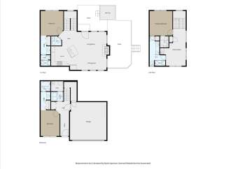 Explore this multi-level home featuring a spacious primary bedroom with an en-suite bath and walk-in closet on the second floor.
