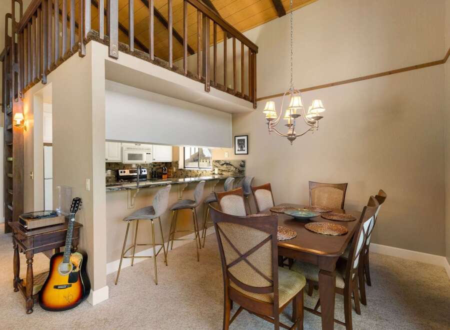 Experience the charm of this unique home featuring a lofted bedroom overlooking a spacious living area.