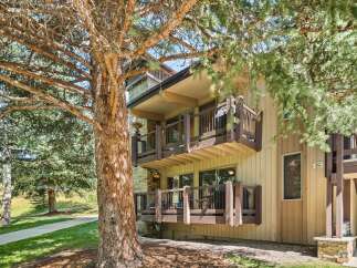 Nestled amidst mature trees, this charming property offers multiple levels of outdoor living space, perfect for enjoying the serene surroundings.