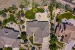 Experience luxury outdoor living with this stunning aerial view showcasing a sprawling backyard oasis.
