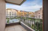 Enjoy stunning mountain views from this spacious balcony, perfect for relaxing or entertaining.