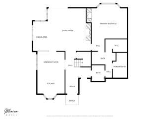 Explore this charming floor plan featuring a spacious living room and a separate dining area, perfect for entertaining.