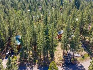 Nestled amidst a lush forest, this property offers a serene retreat with multiple charming cabins.