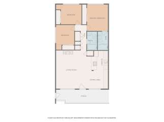 Discover comfortable living in this charming floor plan featuring two spacious bedrooms and a primary bedroom, perfect for families or guests.