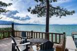 Enjoy breathtaking lake views from this stunning deck, perfect for relaxing or entertaining.