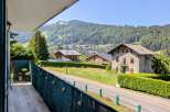 Experience breathtaking mountain views from this charming property, nestled amidst lush greenery and traditional alpine architecture.
