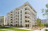 Discover modern living in this stunning apartment complex featuring a sleek, contemporary design.