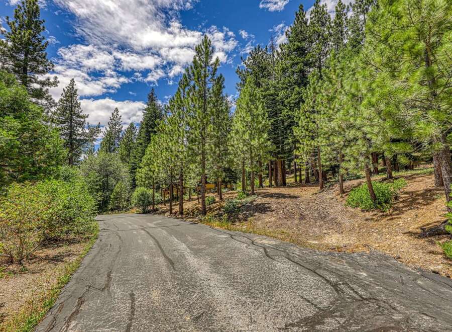 Discover your dream mountain retreat with this stunning property, nestled amidst towering pine trees and lush greenery.