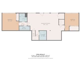 Discover this spacious lower level featuring two generously sized bedrooms, a relaxing sauna, and a convenient laundry room.