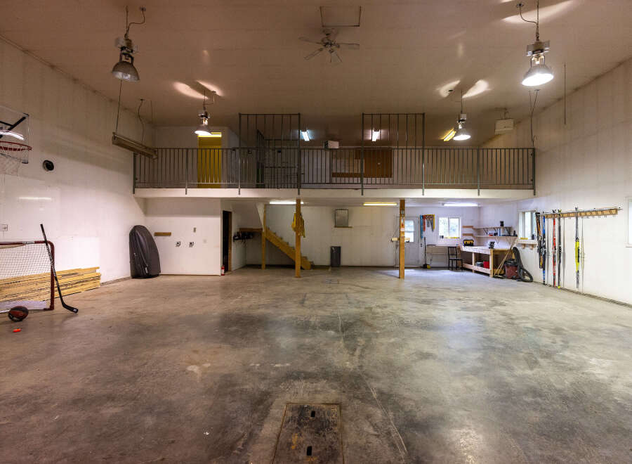 Discover this expansive garage space, perfect for hobbies and storage.