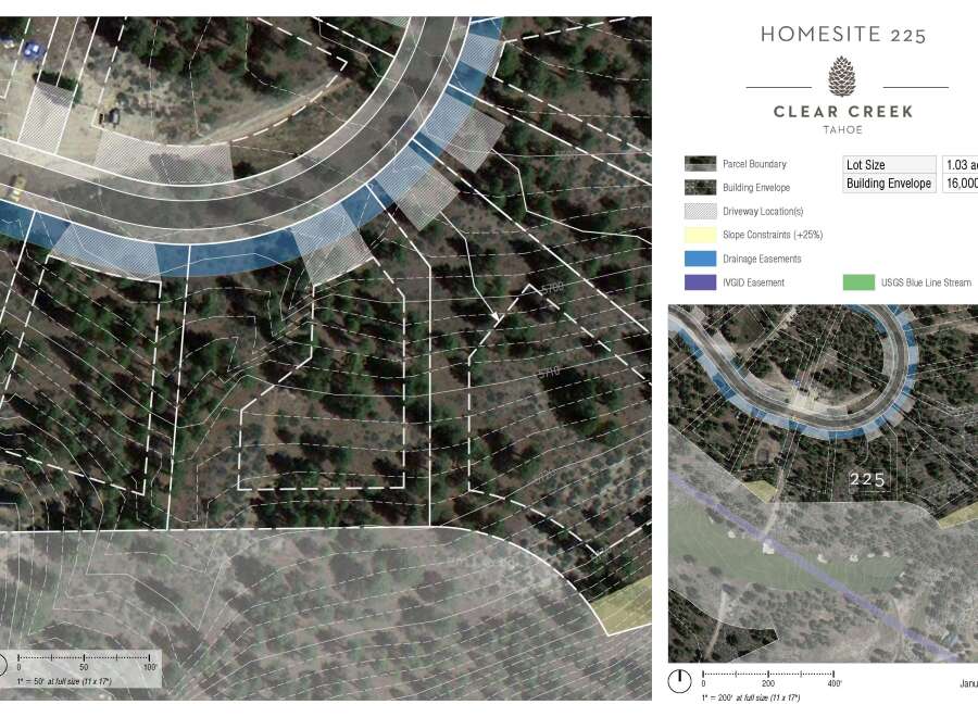 Discover Homesite 225 in Clear Creek, Tahoe, a prime 1.