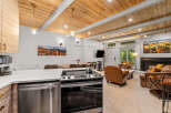 Experience the perfect blend of modern comfort and rustic charm in this stunning living space.