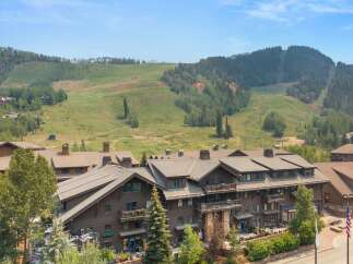 Experience luxury mountain living in this stunning property, perfectly situated against a backdrop of rolling green hills and ski slopes.