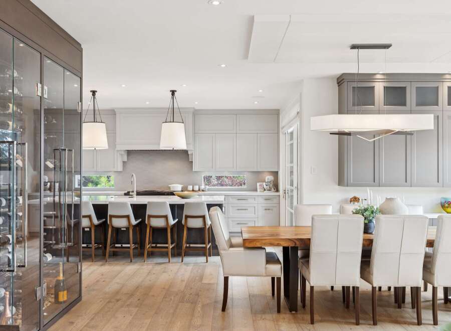 Experience luxury living in this stunning open-concept kitchen and dining area, perfect for entertaining.