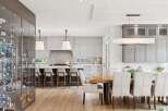 Experience luxury living in this stunning open-concept kitchen and dining area, perfect for entertaining.