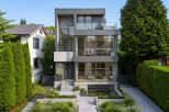 Experience modern luxury in this stunning multi-level residence, featuring sleek concrete and glass architecture.