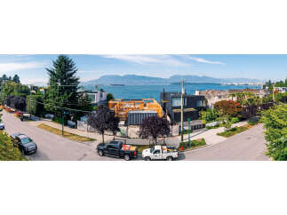 Experience breathtaking ocean and mountain views from this stunning modern home, currently under construction.