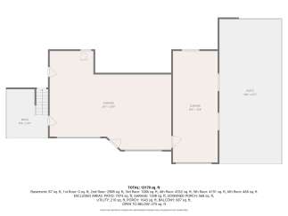 Discover this expansive property featuring two large garages, measuring 36'7' x 25'9' and 13'6' x 33'6', offering ample space for vehicles and storage.