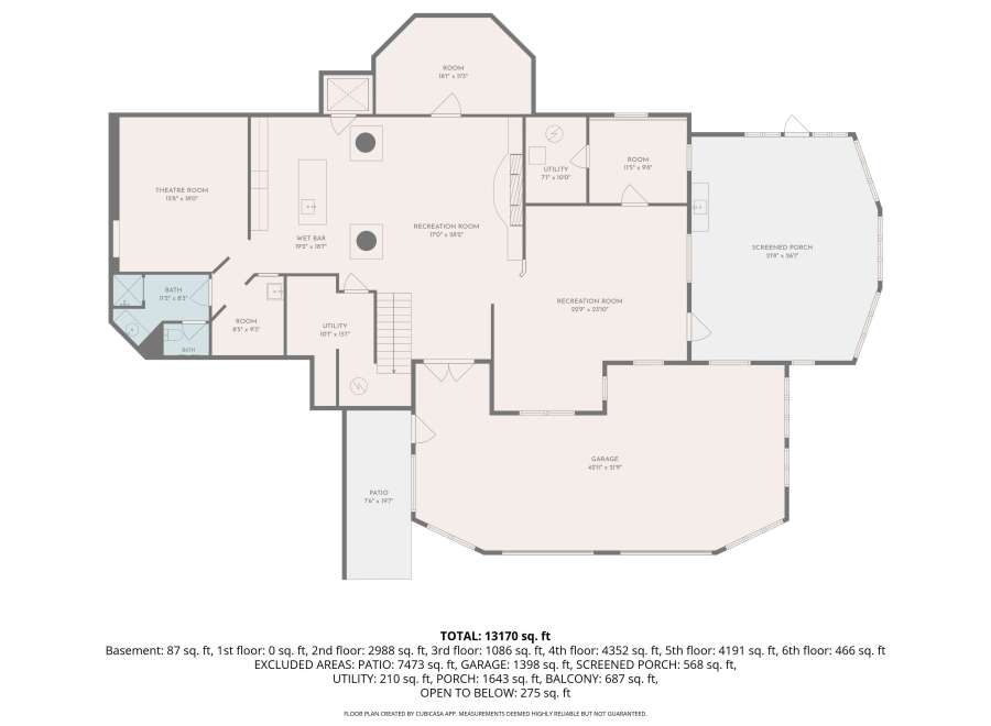 Discover this expansive property featuring a dedicated theatre room, a wet bar, and two recreation rooms perfect for entertainment.
