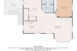 Discover this expansive floor plan featuring a spacious sitting room, a well-appointed kitchen, and a comfortable bedroom.