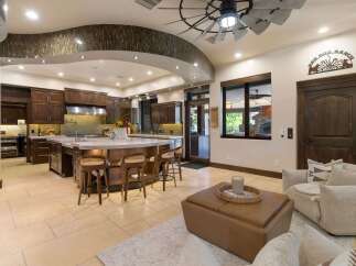 Experience luxury living in this expansive open-concept kitchen and living area, perfect for entertaining.
