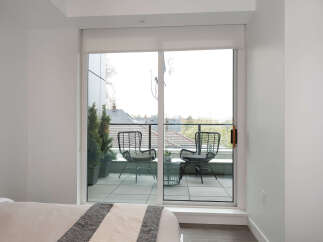Step outside to your private balcony, perfect for enjoying morning coffee or evening relaxation.