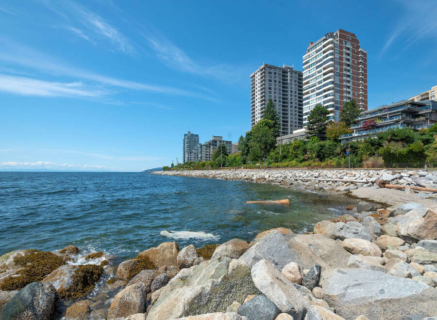 Experience stunning waterfront living with panoramic ocean views from these modern high-rise apartments.