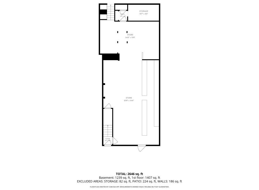Explore this spacious commercial property featuring multiple store areas and ample storage.