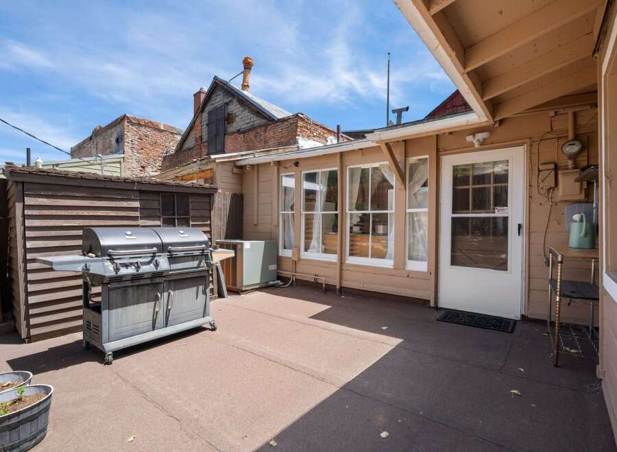 Enjoy outdoor living with this spacious patio, perfect for entertaining or relaxing.