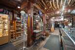 Step into a rustic Western-themed gift shop, reminiscent of a bygone era.