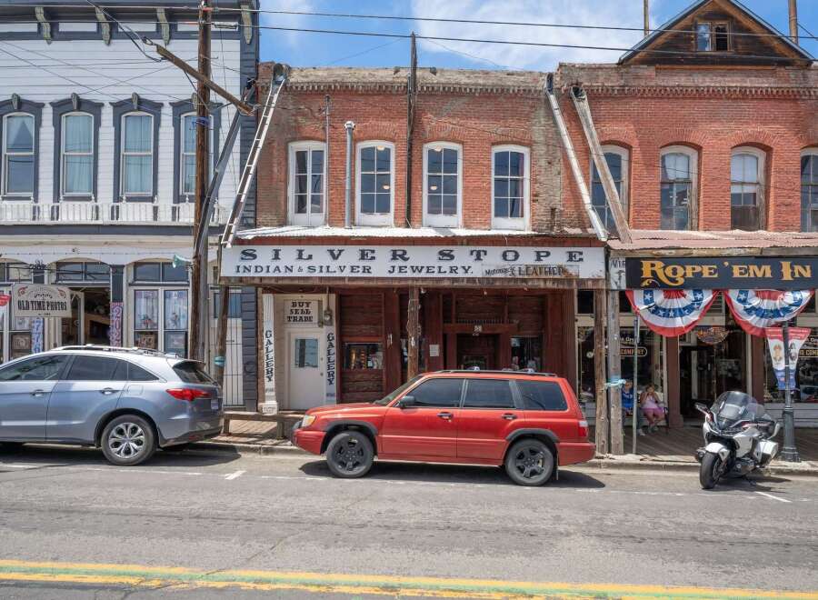 Explore historic charm and unique finds in this vibrant downtown streetscape.