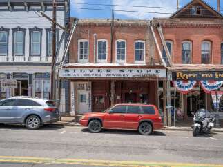 Explore historic charm and unique finds in this vibrant downtown streetscape.