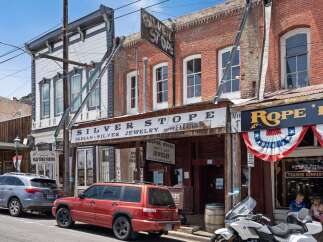 Explore historic Virginia City with a visit to the Silver Stop, offering authentic Indian and silver jewelry, alongside leather goods and motorcycle accessories.