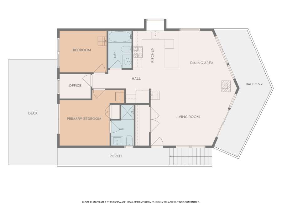 Discover comfortable living in this charming floor plan featuring a primary bedroom and an additional bedroom, perfect for families or guests.