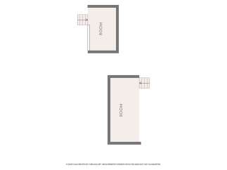 Explore this unique floor plan featuring two distinct rooms, each offering a private staircase for convenient access.