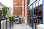 Enjoy outdoor living on this charming patio, perfect for entertaining.