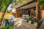 Enjoy seamless indoor-outdoor living with this beautifully designed patio space.