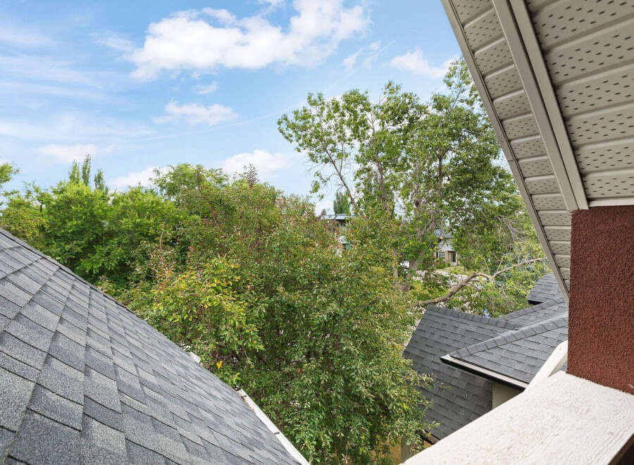 Enjoy the lush greenery and clear blue skies from this property's vantage point.