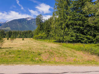 Discover this stunning property with breathtaking mountain views and a vast, open field perfect for outdoor activities.