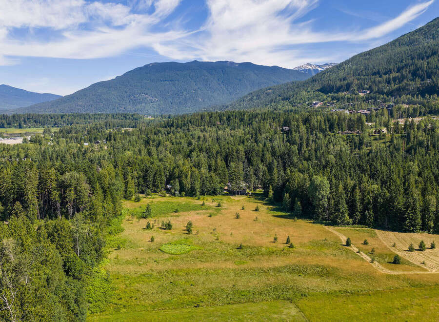 Discover an expansive rural property nestled amidst a lush, green forest and rolling meadows.