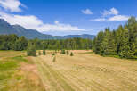 Discover this expansive rural property, featuring a vast, freshly mown field perfect for agricultural use or recreational activities.