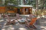 Experience rustic charm in this cozy cabin, perfect for a mountain getaway.