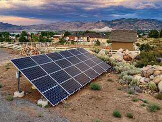 Harness the power of the sun with this eco-friendly solar panel system, perfect for sustainable living.