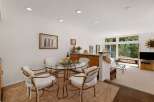 Enjoy casual dining in this charming space, perfect for intimate meals or morning coffee.