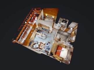 Discover this charming apartment featuring a spacious living area and an open-plan kitchen, perfect for entertaining.