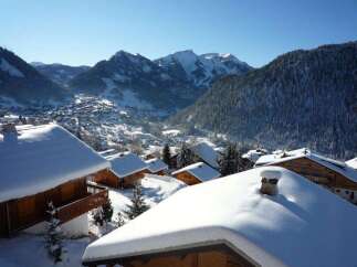 Experience the charm of a winter wonderland with this stunning alpine property.