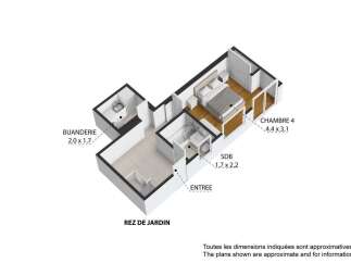 Discover this charming ground floor apartment featuring a spacious bedroom (4.