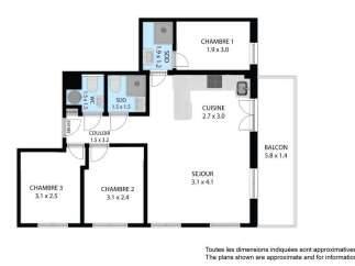 Discover this charming apartment featuring three bedrooms, perfect for families or those needing extra space.