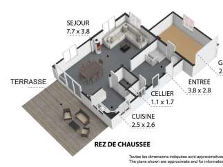 Discover this charming ground floor property featuring a spacious living room (7.