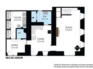 Discover this charming ground floor apartment featuring a spacious living room (SEJOUR) with a fireplace, perfect for cozy evenings.